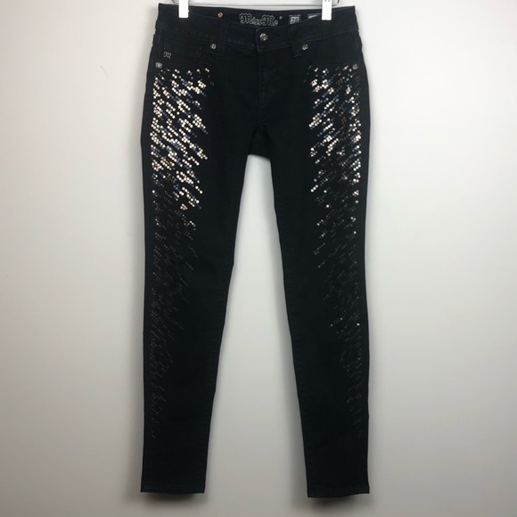 Miss Me Sequined Super Skinny Party Jegging - Picture 2 of 3